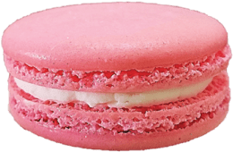 a photo of a fresh rose water housemade macaron