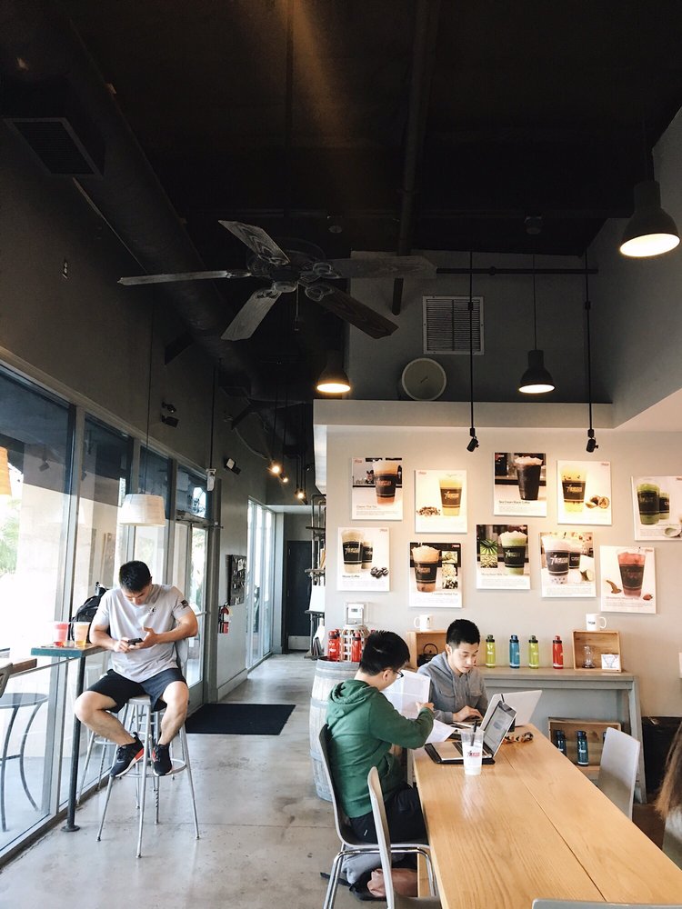a photo of a store branch of 7 leaves cafe in cypress